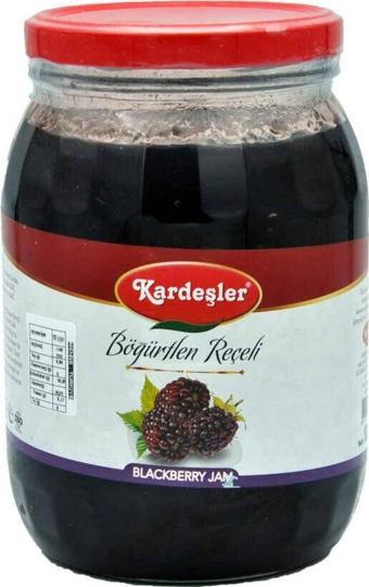 Kardeşler Şekerleme Böğürtlen Reçeli Cam Kavanoz 1800 G