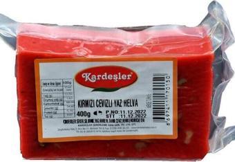 Kardeşler Şekerleme Cevizli Kırmızı Yaz Helvası 400 G
