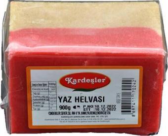 Kardeşler Şekerleme Yaz Helvası 900 G