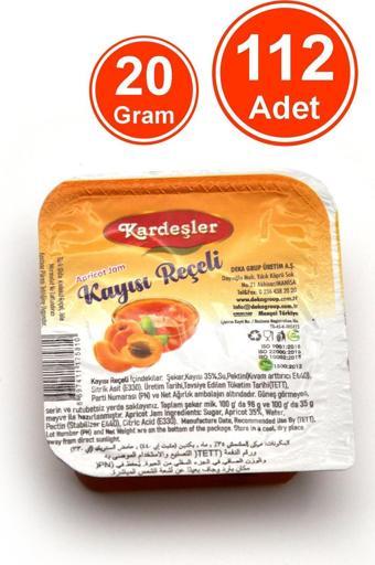 Kardeşler Şekerleme Kayısı Reçeli Piknik Kahvaltılık 20 G x 112 Adet