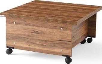 Sivas Gözde Mobilya Ekonomik Akıllı Sihirli Tekerlekli Orta Sehpa 75x75 cm