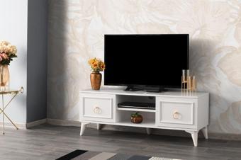 Sivas Gözde Mobilya Modern Tarz Yüksek Ayaklı Tv Sehpası 130 cm