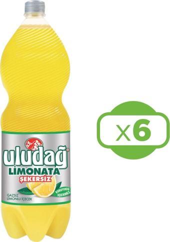 Uludağ Limonata Şekersiz 2 lt x 6 Adet