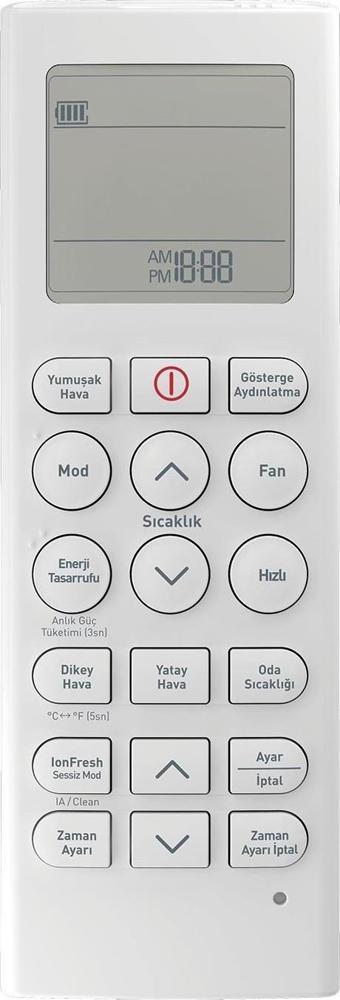 ALTUS ALK-1820 Uyumlu Klima Kumandası
