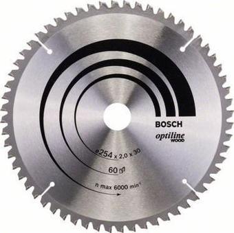 Bosch - Optiline Serisi Ahşap için Daire Testere Bıçağı 254*30 mm 60 Diş