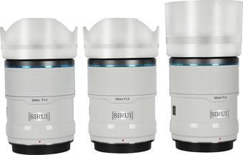 Sirui Sniper 23mm, 33mm, 56mm f/1.2 APS-C AF Lens Seti (Sony E, Beyaz)