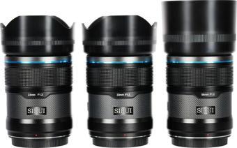 Sirui Sniper 23mm, 33mm, 56mm f/1.2 APS-C AF Lens Seti (Sony E, Siyah)