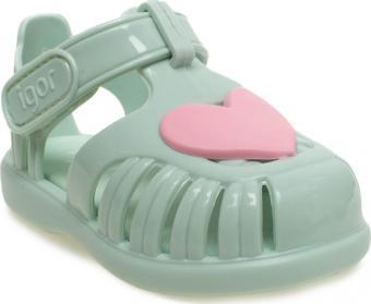 Igor S10310 Tobby Gloss Love Yeşil Çocuk Sandalet