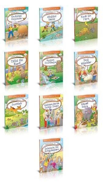 Kelile ve Dimneden Masallar-Gelincik Serisi-10 kitap Takım - Damla Yayınevi