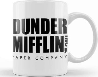 Baskı Dükkanı Dunder Mifflin World'S Best Boss The Office Tv Show Kupa Bardak Porselen