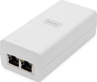 Digitus Gigabit Ethernet Aktif PoE+ Injektor, 802.3at, 30 W, beyaz renk Gigabit Eth