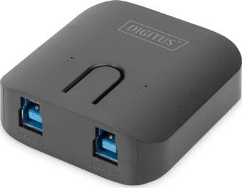 Digitus USB Arayüzüne Sahip Cihazları Paylaştıran Switch, USB 3.0, 2 PC, 1 USB Cihaz, Düğme ile Geçi