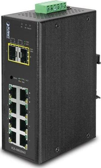 Endüstriyel Tip Yönetilebilir Switch (Industrial Managed Switch)&lt;br&gt;8-Port 10/100/1000Base-T&l