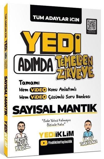 Yediiklim KPSS YKS Yedi Adımda Sayısal Mantık Konu Anlatımlı Soru Bankası Çözümlü Yediiklim Yayınla - Yediiklim Yayınları