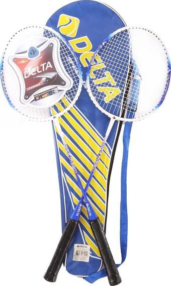 Delta Tek Parça Halinde Üretim 2 Adet Dura-Strong Badminton Raketi Ve Deluxe Badminton Çantası Seti