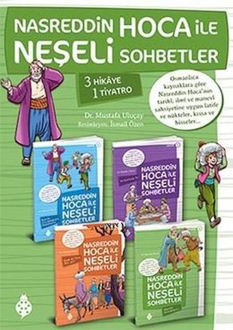 Nasreddin Hoca ile Neşeli Sohbetler Seti 4 Kitap Takım - Mustafa Uluçay - Uğurböceği
