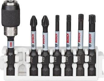 Bosch Impact Control Serisi Vidalama Ucu 8'li PH2/PZ2/T15/T20/T25/T30 *50mm + Hızlı Uç Değiştirme