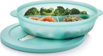 Tupperware Bölmeli Mikrodalga Fırın Isıtma Kabı 1.4 lt