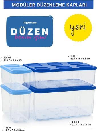 Tupperware Modüler Düzenleme & Saklama Kabı Seti - 4 Parça