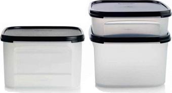 Tupperware Modüler Set Siyah 1,1 Litre -2,6 Litre