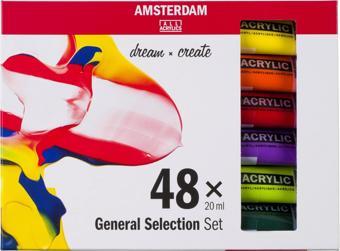 AMSTERDAM AKRİLİK BOYA SETİ 48 X 20 ML