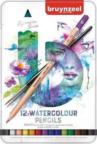 BRUYNZEEL EXPRESSION AQUARELLE 12'Lİ KURU-SULU KALEM BOYA SETİ