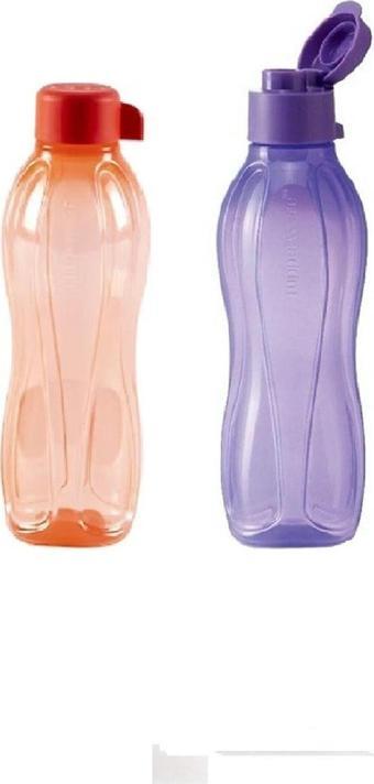 Tupperware Eco Şişe Suluk 500 Ml Lila & Somon 2 li