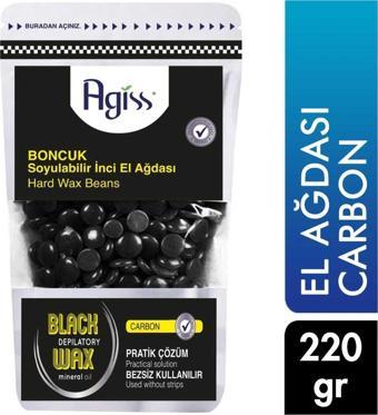 Agiss Boncuk Soyulabilir El Ağdası Carbon Tüm Ciltler İçin 220 Gr