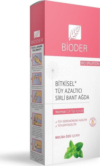 Bioder Bitkisel Tüy Azaltıcı Sirli Vücut Bandı 12 Li Hassas Dahil Tüm Cilt