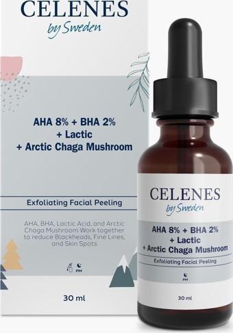 Celenes Yüz Serum Aha + Bha + Lactıc + Arctıc Chaga Mushroom 30 ML