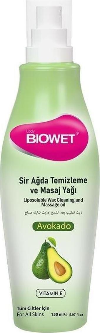 Bıowet Sir Ağda Temizleme Ve Masaj Yağı Avakado Sprey 150 Ml