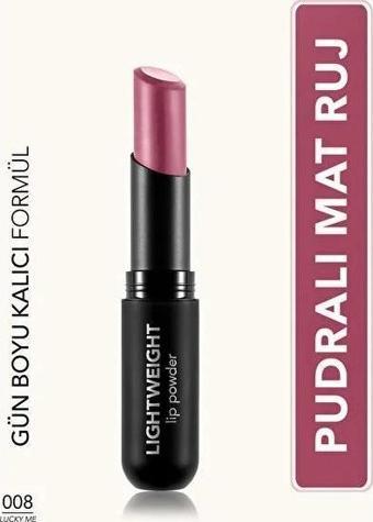 Flormar Lıghtweıght Lıp Powder Pudralı Mat Ruj 008 Lucky Me