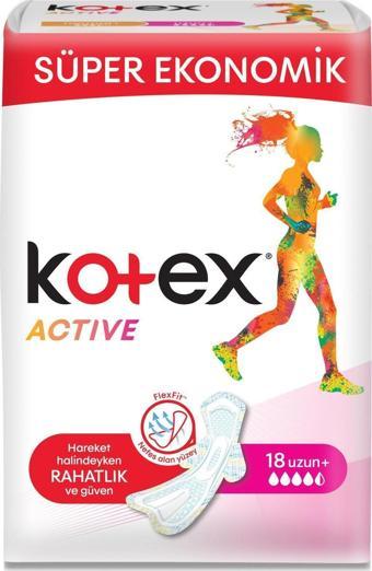 Kotex Actıve Süper Ekonomik Uzun 18 Li