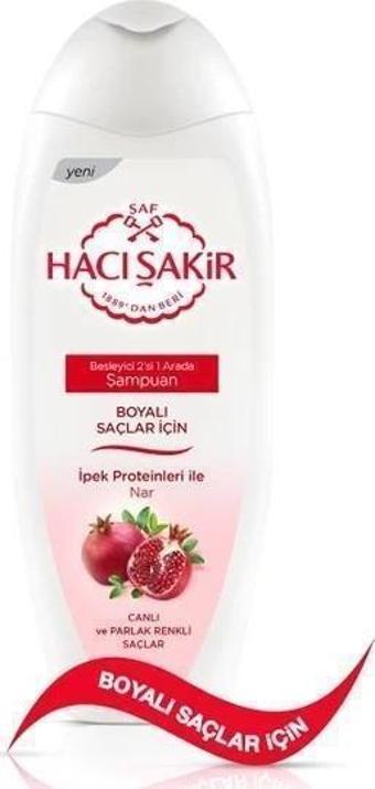 Hacı Şakir Şampuan Nar Boyalı Saçlar 2in1 500 Ml