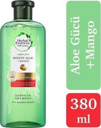 Herbal Essences Şampuan Sülfatsız Aloe Mango 380 Ml