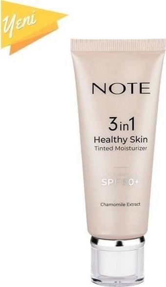 Note 3 İn 1 Healthy Skin Renk Ton Eşitleyici 50 Spf+ Aydınlatıcı Krem 30ml