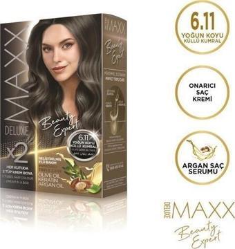 Maxx Deluxe Saç Boyası 6.11 Yoğun Koyu Küllü Kumral