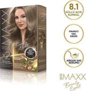 Maxx Deluxe Saç Boyası 8.1 Küllü Açık Kumral