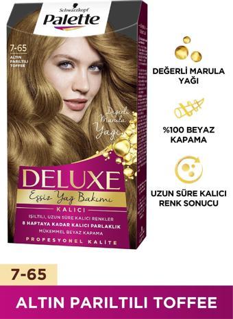 Palette Deluxe Saç Boyası 7-65 Altın Parıltılı Toffee