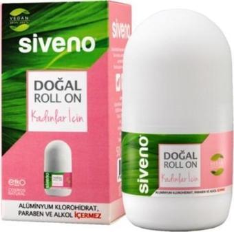 Siveno %100 Doğal Roll On Kadın Deodorant Ter Kokusu Önleyici Bitkisel Leke Bırakmayan Vegan 50 ml