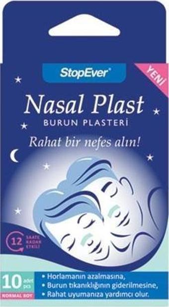 Stopever Nasal Plast Burun Plasteri Normal 10 Lu