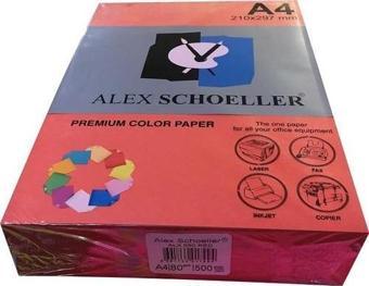 Alex Schoeller 650 A4 Fotokopi Kağıdı 500 lü Kırmızı