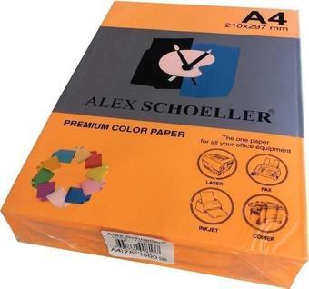 Alex Schoeller 771 A4 Fotokopi Kağıdı 500 lü Fosforlu Turuncu