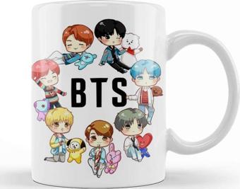 Baskı Dükkanı Bts Dna X Bt21 Kupa Bardak Porselen