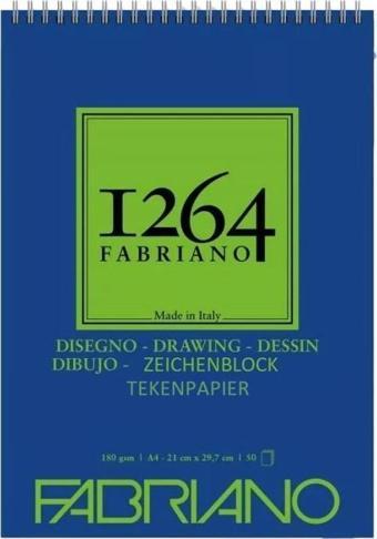 FABRIANO 1264 DRAWING A4 - 180 GR - F-1264 RESİM DEFTERİ - ÜST SPİRALLİ 