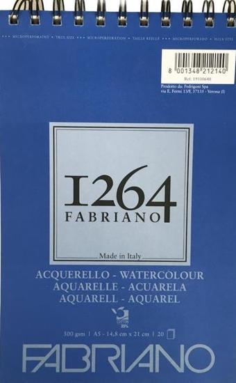 FABRIANO 1264 WATERCOLOUR A3 - 300 GR - F-1264 SULUBOYA DEFTERİ - ÜST SPİRALLİ 