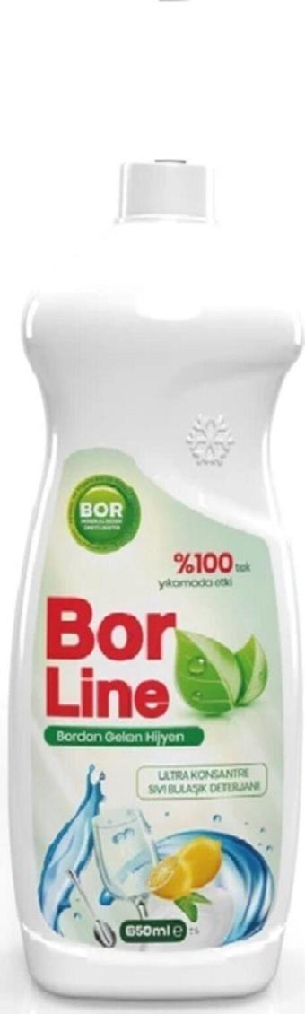 Borline Bor Katkılı Limon Kokulu Elde Sıvı Bulaşık Deterjanı 650 ml