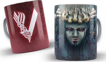 Vikings Serisi Baskılı Kupa Bardak Model 2