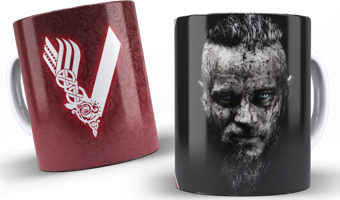 Vikings Serisi Baskılı Kupa Bardak Model 6