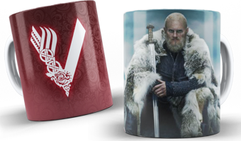 Vikings Serisi Baskılı Kupa Bardak Model 7